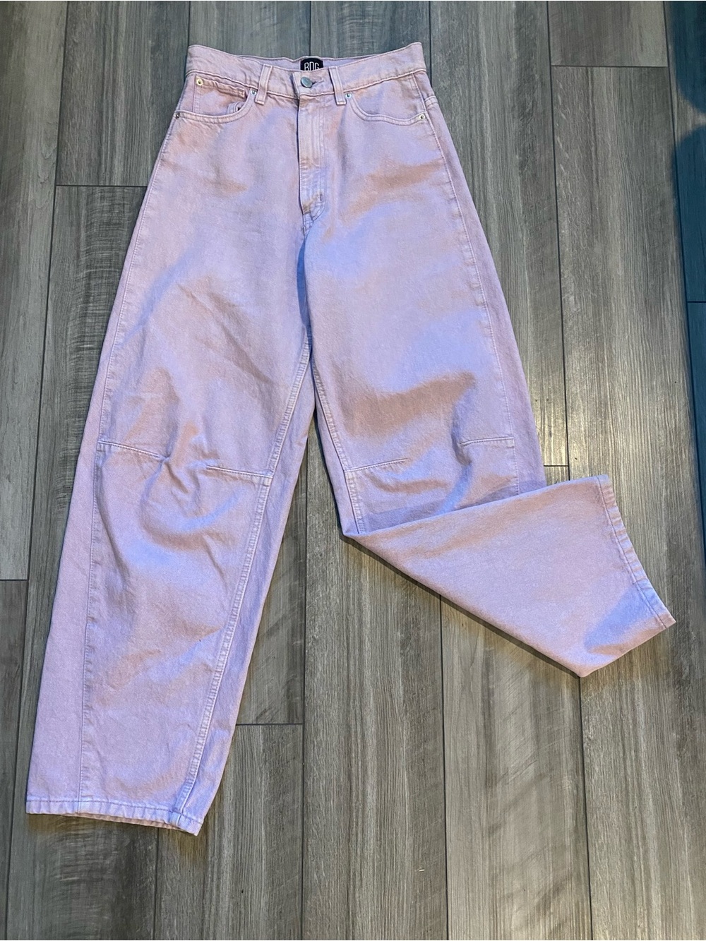 BDG Urban Outfitters Rih High Rise Extreme Baggy Lavender Denim Jeans 26 - Picture 3 of 7